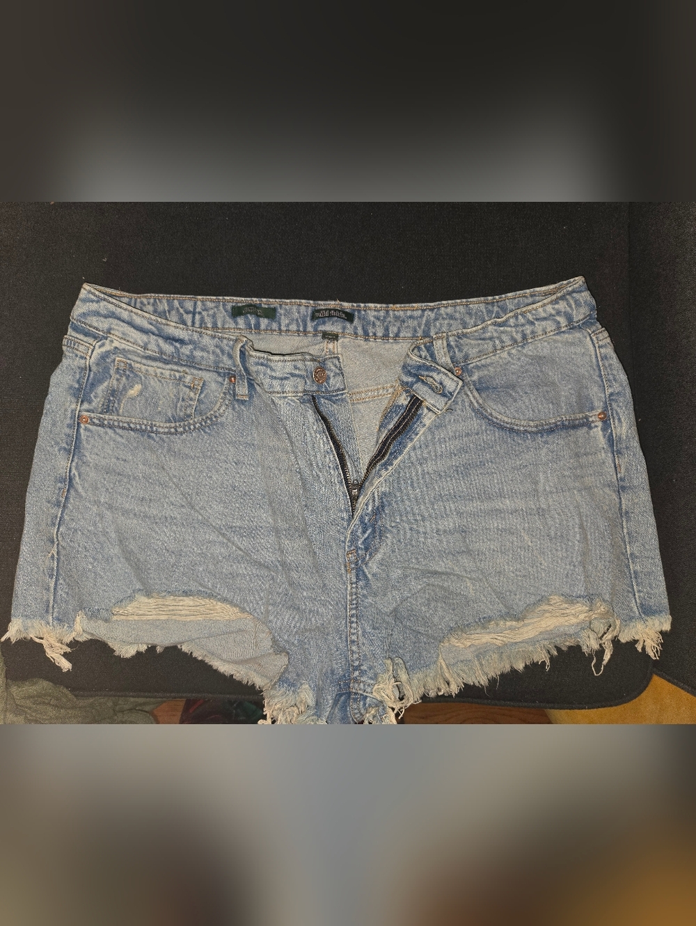 wild fable Light Blue Distressed Women's Denim Shorts